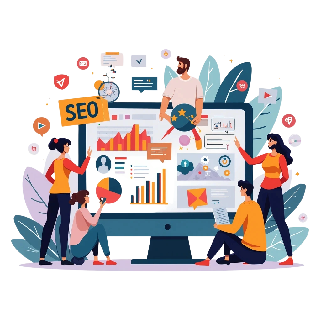 Digital marketing illustration